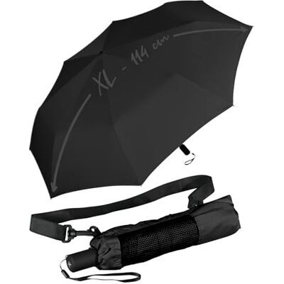iX-brella XXL zakparaplu met schoudertas, zwart., Zakparaplu XXL iX-brella XXL zakparaplu met schoudertas, zwart., Zakparaplu XXL