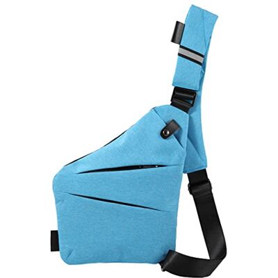 Ovecat Anti-diefstal schoudertas, uniseks, lichtblauw 31 x 19 x 17 x 27 cm Ovecat Anti-diefstal schoudertas, uniseks, lichtblauw 31 x 19 x 17 x 27 cm