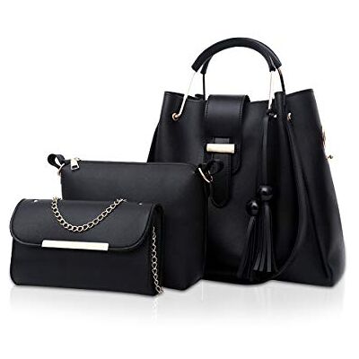 NICOLE & DORIS Vrouwen Handtassen 3 Stks Schoudertas Ketting Tas Tote Portemonnee Schoudertassen NICOLE & DORIS Vrouwen Handtassen 3 Stks Schoudertas Ketting Tas Tote Portemonnee Schoudertassen