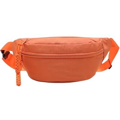 Gyios Heuptas voor dames en heren, verstelbare heuptas, grote zakken, voor hardlopen, wandelen, oranje Gyios Heuptas voor dames en heren, verstelbare heuptas, grote zakken, voor hardlopen, wandelen, oranje