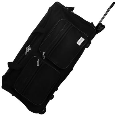 Monzana Grote trolleytas, 85 l, reistas, sporttas met hangslot, telescopische handgreep, kleur naar keuze, zwart, 85 l Monzana Grote trolleytas, 85 l, reistas, sporttas met hangslot, telescopische handgreep, kleur naar keuze, zwart, 85 l