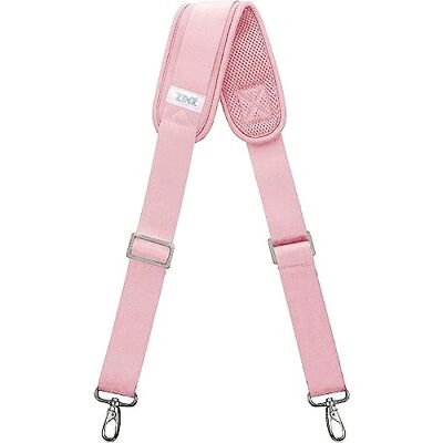 ZINZ Schoudertas, vervangende tas voor schoudertas, verstelbaar en gevoerd, 147-79 cm, voor tas met D-ring, Roze 57" ZINZ Schoudertas, vervangende tas voor schoudertas, verstelbaar en gevoerd, 147-79 cm, voor tas met D-ring, Roze 57"