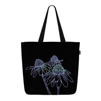 Eco Right Ecoright Grote canvas draagtas voor dames, met binnenzak, herbruikbare draagtas met ritssluiting voor school, werk, winkelen, strand Eco Right Ecoright Grote canvas draagtas voor dames, met binnenzak, herbruikbare draagtas met ritssluiting voor school, werk, winkelen, strand