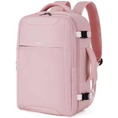 Coolife Ryanair Handbagage, 40 x 30 x 20 cm, reisrugzak, 24 l, met laptopvak van 15,6 inch, lichte handbagage voor zakenreizen en kort verblijf, Roze, Eenvoudige professionele stijl Coolife Ryanair Handbagage, 40 x 30 x 20 cm, reisrugzak, 24 l, met laptopvak van 15,6 inch, lichte handbagage voor zakenreizen en kort verblijf, Roze, Eenvoudige professionele stijl