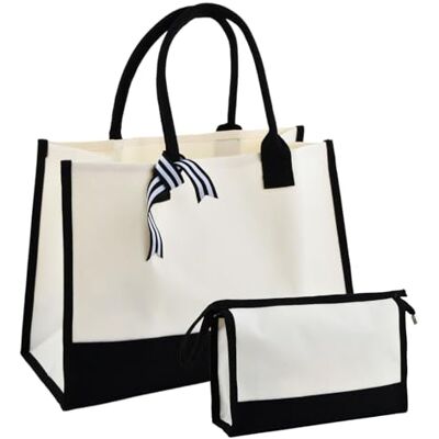 volumoon Jute tas, draagtas, gepersonaliseerde jute draagtas, grote strandtas, stijlvolle en ruime draagtas, herbruikbaar, voor dames, verjaardag, A1 33 x 22 x 2 cm volumoon Jute tas, draagtas, gepersonaliseerde jute draagtas, grote strandtas, stijlvolle en ruime draagtas, herbruikbaar, voor dames, verjaardag, A1 33 x 22 x 2 cm