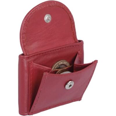 LEAS Extra kleine portemonnee, echt leer, rood Mini Edition, Rood/Kersen/Cherry, S, kousen LEAS Extra kleine portemonnee, echt leer, rood Mini Edition, Rood/Kersen/Cherry, S, kousen