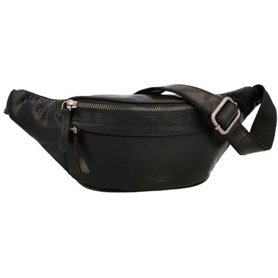 Gusti Leder Gusti Spencer Leren heuptas voor dames en heren, zwart, eenheidsmaat Gusti Leder Gusti Spencer Leren heuptas voor dames en heren, zwart, eenheidsmaat