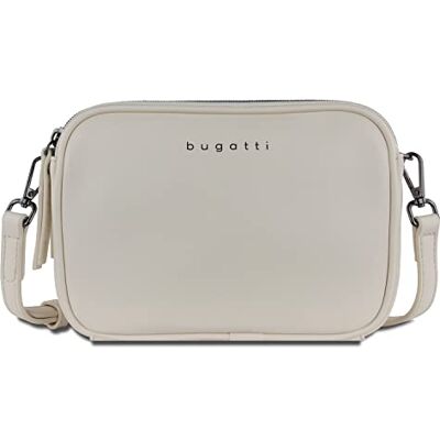 bugatti Almata Kleine schoudertas voor dames, gemaakt van hoogwaardig kunstleer, beige M bugatti Almata Kleine schoudertas voor dames, gemaakt van hoogwaardig kunstleer, beige M
