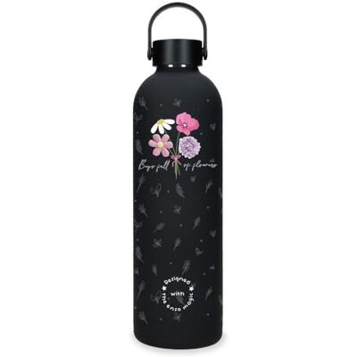Enso Zwarte roestvrijstalen magische fles 7 x 26,5 x 7 cm roestvrij staal, zwart/wit, één maat, roestvrijstalen fles, zwart/wit, één maat, roestvrijstalen fles Enso Zwarte roestvrijstalen magische fles 7 x 26,5 x 7 cm roestvrij staal, zwart/wit, één maat, roestvrijstalen fles, zwart/wit, één maat, roestvrijstalen fles