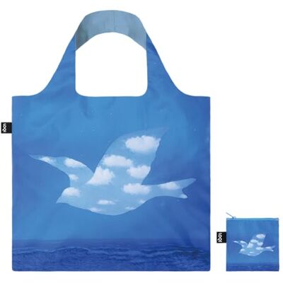 LOQI RENE MAGRITTE The Promise gerecyclede tas, blauw, blauw, hedendaags LOQI RENE MAGRITTE The Promise gerecyclede tas, blauw, blauw, hedendaags