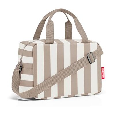 reisenthel Coolerbag-to-go Summer Stripes Coffee Kleine koeltas met schouderriem, ideaal voor picknicks, kantoor en onderweg reisenthel Coolerbag-to-go Summer Stripes Coffee Kleine koeltas met schouderriem, ideaal voor picknicks, kantoor en onderweg