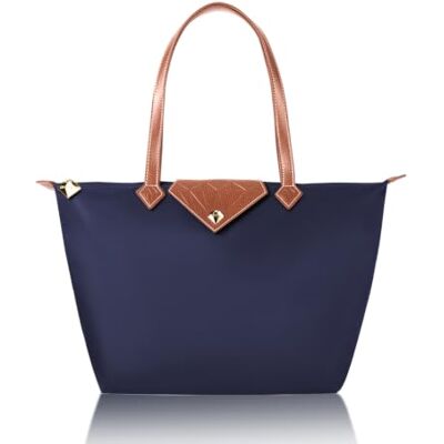 BOJLY Oxford Dames Opvouwbare Schoudertas Grote Capaciteit Handtas Nylon Dames Winkelen Opvouwbare Tote Strand Reistas Waterdicht Casual Blauw, S, Casual, Elegant BOJLY Oxford Dames Opvouwbare Schoudertas Grote Capaciteit Handtas Nylon Dames Winkelen Opvouwbare Tote Strand Reistas Waterdicht Casual Blauw, S, Casual, Elegant