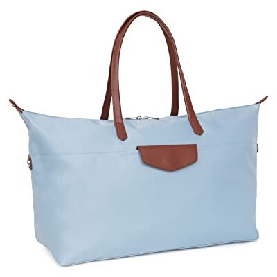 Hexagona Parijs dames boodschappentas pop-roze nylon met kleine handtas schoudertas 32 x 18 x 10 cm, Emerald, Modern Hexagona Parijs dames boodschappentas pop-roze nylon met kleine handtas schoudertas 32 x 18 x 10 cm, Emerald, Modern