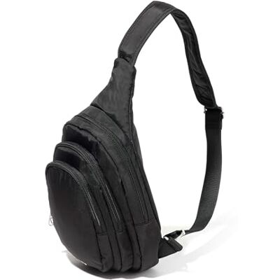 Baggallini Securtex® Sac à dos de voyage avec triple fermeture éclair, antivol, avec fermeture éclair, sac à bandoulière pour femme, Noir, Taglia unica, Securtex Sac à dos de voyage antivol avec 3 Baggallini Securtex® Sac à dos de voyage avec triple fermeture éclair, antivol, avec fermeture éclair, sac à bandoulière pour femme, Noir, Taglia unica, Securtex Sac à dos de voyage antivol avec 3