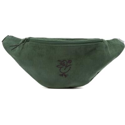 Cleptomanicx Hipbag Sketch Gull Cord, Comfortabel groen Cleptomanicx Hipbag Sketch Gull Cord, Comfortabel groen