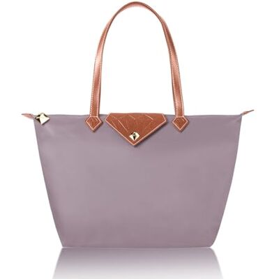 BOJLY Oxford Dames Opvouwbare Schoudertas Grote Capaciteit Handtas Nylon Dames Winkelen Opvouwbare Tote Strand Reistas Waterdicht Casual Paars, S, BOJLY Oxford Dames Opvouwbare Schoudertas Grote Capaciteit Handtas Nylon Dames Winkelen Opvouwbare Tote Strand Reistas Waterdicht Casual Paars, S,