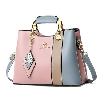 NICOLE & DORIS Handtassen Vrouwen Kleine Kleurrijke Vergrendelde Tas Schoudertas PU Leer Schoudertassen Leuke Messenger Tassen Meisjes L NICOLE & DORIS Handtassen Vrouwen Kleine Kleurrijke Vergrendelde Tas Schoudertas PU Leer Schoudertassen Leuke Messenger Tassen Meisjes L