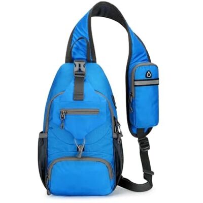 KJBDQQH Sac de poitrine de sport antivol étanche à bandoulière Sling Poitrine Crossbody Sac à dos Sac à dos Vélo Sport Bagage à main Sac de weekend, bleu, Einheitsgröße KJBDQQH Sac de poitrine de sport antivol étanche à bandoulière Sling Poitrine Crossbody Sac à dos Sac à dos Vélo Sport Bagage à main Sac de weekend, bleu, Einheitsgröße