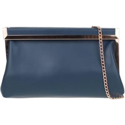 Girly Handbags Dames avondtas met klep voor dames met metalen frame W 27, H 15, D 4 cm (W 11, H 6, D 2 inches) Girly Handbags Dames avondtas met klep voor dames met metalen frame W 27, H 15, D 4 cm (W 11, H 6, D 2 inches)