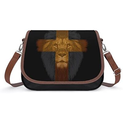 LafalPer Schoudertassen en schoudertassen voor dames, handtas, bedrukt, van PU-leer, schoudertas, modieus, elegant, surrealistische vlag, Kleur: zwart., 31×11×22cm LafalPer Schoudertassen en schoudertassen voor dames, handtas, bedrukt, van PU-leer, schoudertas, modieus, elegant, surrealistische vlag, Kleur: zwart., 31×11×22cm