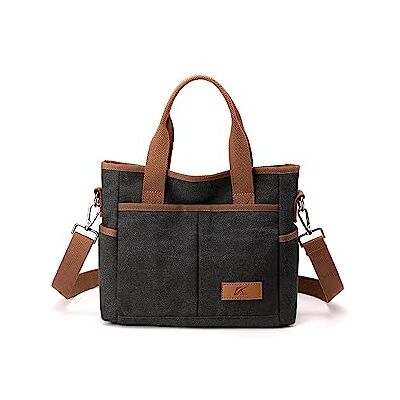 CORIOS Dames Handtas Schoudertassen Canvas Casual Schoudertas Middelgrote Capaciteit Hobo Tas Draagtas Mode Messenger Tas Schoudertas voor Winkelen Werk Feest Reizen, zwart., L, Eenvoudig, elegant CORIOS Dames Handtas Schoudertassen Canvas Casual Schoudertas Middelgrote Capaciteit Hobo Tas Draagtas Mode Messenger Tas Schoudertas voor Winkelen Werk Feest Reizen, zwart., L, Eenvoudig, elegant