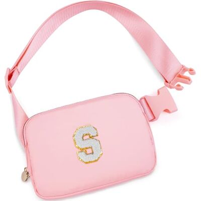 Uygafly Gepersonaliseerde heuptas Fanny Waist Pack schoudertas, Vissen Witte initiaal, S Bovenwijdte: Uygafly Gepersonaliseerde heuptas Fanny Waist Pack schoudertas, Vissen Witte initiaal, S Bovenwijdte:
