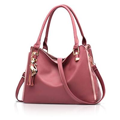 NICOLE & DORIS NICOLE&DORIS Dames Schoudertas Hobos Handtassen en Schoudertassen voor Vrouwen Mode Grote Handtas, Roze, L L NICOLE & DORIS NICOLE&DORIS Dames Schoudertas Hobos Handtassen en Schoudertassen voor Vrouwen Mode Grote Handtas, Roze, L L