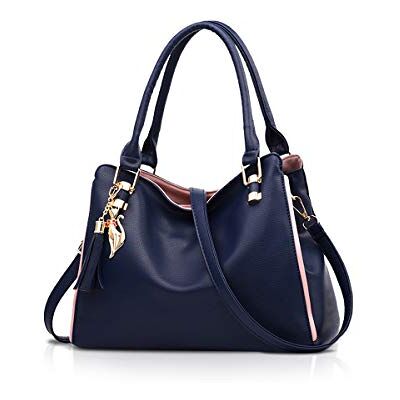 NICOLE & DORIS NICOLE&DORIS Dames Schoudertas Hobos Handtassen en Schoudertassen voor Vrouwen Mode Grote Handtas, Donkerblauw, L L NICOLE & DORIS NICOLE&DORIS Dames Schoudertas Hobos Handtassen en Schoudertassen voor Vrouwen Mode Grote Handtas, Donkerblauw, L L