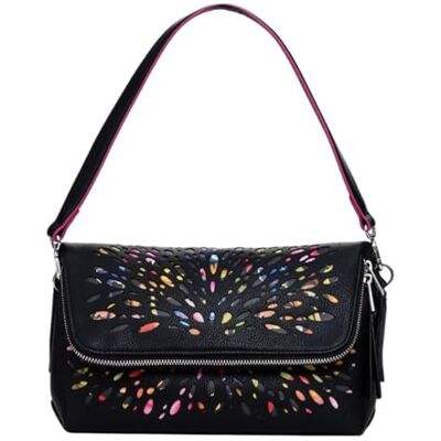 Desigual Crossbody tas van PU voor dames, zwart, één maat Eén maat Desigual Crossbody tas van PU voor dames, zwart, één maat Eén maat