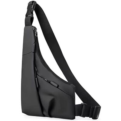 HamdiCo Schoudertas voor heren, borsttas, waterdicht, anti-diefstal, heuptas voor heren, sling bag, licht, meerdere zakken, voor reizen, wandelen, fietsen, sport, zwart HamdiCo Schoudertas voor heren, borsttas, waterdicht, anti-diefstal, heuptas voor heren, sling bag, licht, meerdere zakken, voor reizen, wandelen, fietsen, sport, zwart