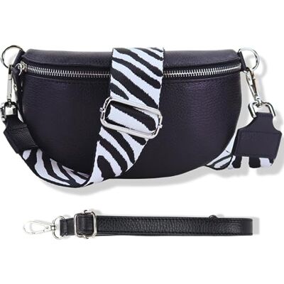 Blade Heuptas voor dames van echt leer, elegante heuptas voor dames met 2 afneembare en verstelbare riemen met patroon en leer, schoudertas voor dames, borsttas Blade Heuptas voor dames van echt leer, elegante heuptas voor dames met 2 afneembare en verstelbare riemen met patroon en leer, schoudertas voor dames, borsttas
