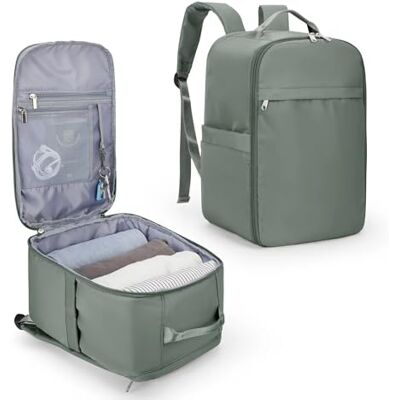 CNYUON Sac à dos cabine, bagage à main, ordinateur portable pour femme/homme, Vert, L, Classique CNYUON Sac à dos cabine, bagage à main, ordinateur portable pour femme/homme, Vert, L, Classique