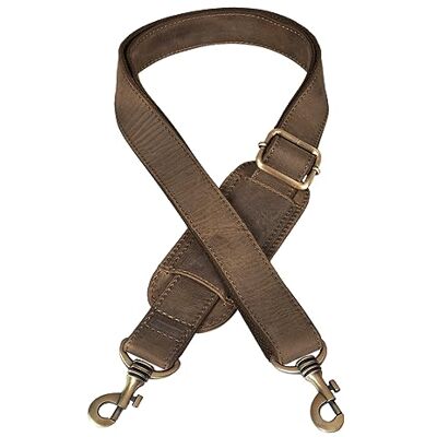 STILORD "Elli" Verwisselbare riem van leer met schouderriem, voor handtas en schoudertas, vintage, kleur: colorado bruin STILORD "Elli" Verwisselbare riem van leer met schouderriem, voor handtas en schoudertas, vintage, kleur: colorado bruin
