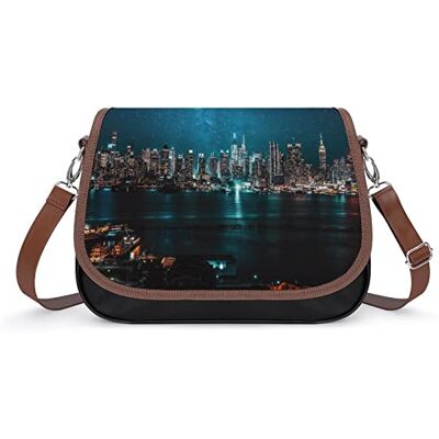 LafalPer bedrukte schoudertassen voor dames, handtas van PU-leer, vrijetijdstassen, licht, medium, modieus, witte veren, Kleur: zwart/bruin,, 31×11×22cm LafalPer bedrukte schoudertassen voor dames, handtas van PU-leer, vrijetijdstassen, licht, medium, modieus, witte veren, Kleur: zwart/bruin,, 31×11×22cm