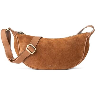 Berliner Bags Luna schoudertas van leer met ritssluiting in halve maan voor dames Sac à bandoulière et sac à bandoulière moyen en cuir véritable pour femme, sac Moon Bag & demi-lune avec bandoulière réglable Berliner Bags Luna schoudertas van leer met ritssluiting in halve maan voor dames Sac à bandoulière et sac à bandoulière moyen en cuir véritable pour femme, sac Moon Bag & demi-lune avec bandoulière réglable