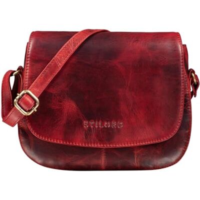 STILORD "Savannah" Kleine Schoudertassen Dames Leer Schoudertas voor Vrouwen Vintage Handtas Schoudertas Kleur: Medium Bruin, Kara Rood, S S STILORD "Savannah" Kleine Schoudertassen Dames Leer Schoudertas voor Vrouwen Vintage Handtas Schoudertas Kleur: Medium Bruin, Kara Rood, S S