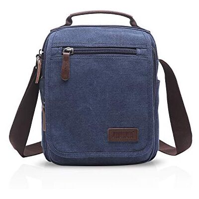 FANDARE Retro Schoudertas Canvas Schoudertas Messenger Tas Mannen Vrouwen voor Werk en School Reizen Boodschapper Tas Schoudertassen voor 9.7 Inch Tablet, Donkerblauw, L, Retro FANDARE Retro Schoudertas Canvas Schoudertas Messenger Tas Mannen Vrouwen voor Werk en School Reizen Boodschapper Tas Schoudertassen voor 9.7 Inch Tablet, Donkerblauw, L, Retro