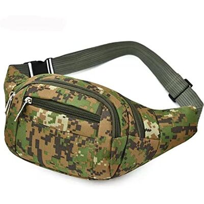 KGM Waterdichte heuptas in militaire stijl grote schoudertas, Groen, Heuptas KGM Waterdichte heuptas in militaire stijl grote schoudertas, Groen, Heuptas
