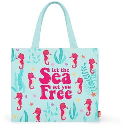 Legami Strandtas, Seahorse, 44 cm x 44 cm x 61,5 cm, hedendaags, Zeepaard, Modern Legami Strandtas, Seahorse, 44 cm x 44 cm x 61,5 cm, hedendaags, Zeepaard, Modern