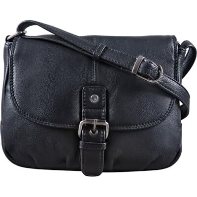 STILORD "Iris" Kleine handtas van leer voor dames, vintage schoudertas voor uitgaan, feestjes en dagelijks gebruik, tas van echt leer, kleur: zwart STILORD "Iris" Kleine handtas van leer voor dames, vintage schoudertas voor uitgaan, feestjes en dagelijks gebruik, tas van echt leer, kleur: zwart
