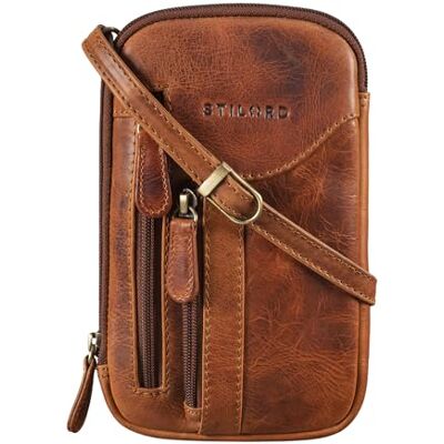 STILORD "Lane" 3-in-1 draagbare tas, schoudertas, leer, riemtas, polstas, vintage, crossbody tas, kleine crossbody tas, telephpne, echt leer, kleur: kara cognac STILORD "Lane" 3-in-1 draagbare tas, schoudertas, leer, riemtas, polstas, vintage, crossbody tas, kleine crossbody tas, telephpne, echt leer, kleur: kara cognac