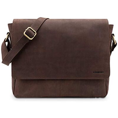 LEABAGS Gent Schoudertas, uniseks, Donkerbruin (Nature Dark Brown), Eén maat, Boheems, gedeconstrueerd, minimum, retro, nuttig, western, eigentijds LEABAGS Gent Schoudertas, uniseks, Donkerbruin (Nature Dark Brown), Eén maat, Boheems, gedeconstrueerd, minimum, retro, nuttig, western, eigentijds