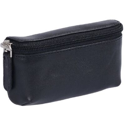LEAS Heuptas, echt leer, zwart, Travel-Line', zwart, 12 x 7 cm LEAS Heuptas, echt leer, zwart, Travel-Line', zwart, 12 x 7 cm