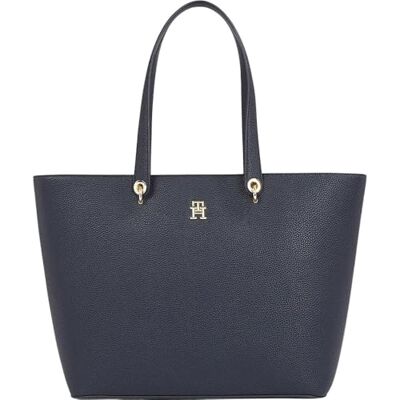 Tommy Hilfiger Th Emblem Aw0aw15178 draagtas voor dames, één maat, blauw (Space Blue), één maat Eén maat Tommy Hilfiger Th Emblem Aw0aw15178 draagtas voor dames, één maat, blauw (Space Blue), één maat Eén maat