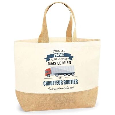 Planetee Cadeau voor papa chauffeur, origineel cadeau-idee voor verjaardag, Kerstmis, humor, Vaderdag, Jute tas, Eén maat Eén maat Planetee Cadeau voor papa chauffeur, origineel cadeau-idee voor verjaardag, Kerstmis, humor, Vaderdag, Jute tas, Eén maat Eén maat