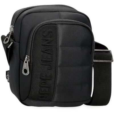 Pepe Jeans Ancor Schoudertas klein zwart 15 x 19,5 x 6 cm polyester 1,76 l by Joumma Bags, zwart, Talla única, kleine schoudertas Pepe Jeans Ancor Schoudertas klein zwart 15 x 19,5 x 6 cm polyester 1,76 l by Joumma Bags, zwart, Talla única, kleine schoudertas