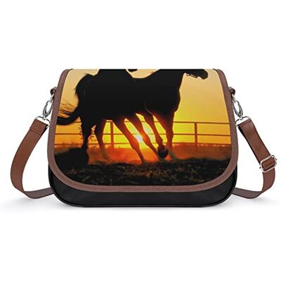LafalPer Handtas voor dames, leer, schoudertas, bedrukt, schoudertassen, origineel, elegant, planeet spaceman, Kleur: zwart/bruin,, 31×11×22cm LafalPer Handtas voor dames, leer, schoudertas, bedrukt, schoudertassen, origineel, elegant, planeet spaceman, Kleur: zwart/bruin,, 31×11×22cm