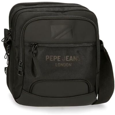 Pepe Jeans Bromley Bagage Messenger Bag voor heren, zwart., Grote schoudertas Pepe Jeans Bromley Bagage Messenger Bag voor heren, zwart., Grote schoudertas