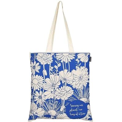 Eco Right EcoRight Canvas Tote Bag Esthetische, Eco-vriendelijke draagtas voor vrouwen, herbruikbare boodschappentas, strandtas, Bloemen (Natuurlijk), Eén maat One size Eco Right EcoRight Canvas Tote Bag Esthetische, Eco-vriendelijke draagtas voor vrouwen, herbruikbare boodschappentas, strandtas, Bloemen (Natuurlijk), Eén maat One size