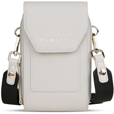 bugatti Ella schoudertas met smartphonevak, Saffiano-stijl, kunstleer, beige 11 x 4 x 19 cm bugatti Ella schoudertas met smartphonevak, Saffiano-stijl, kunstleer, beige 11 x 4 x 19 cm